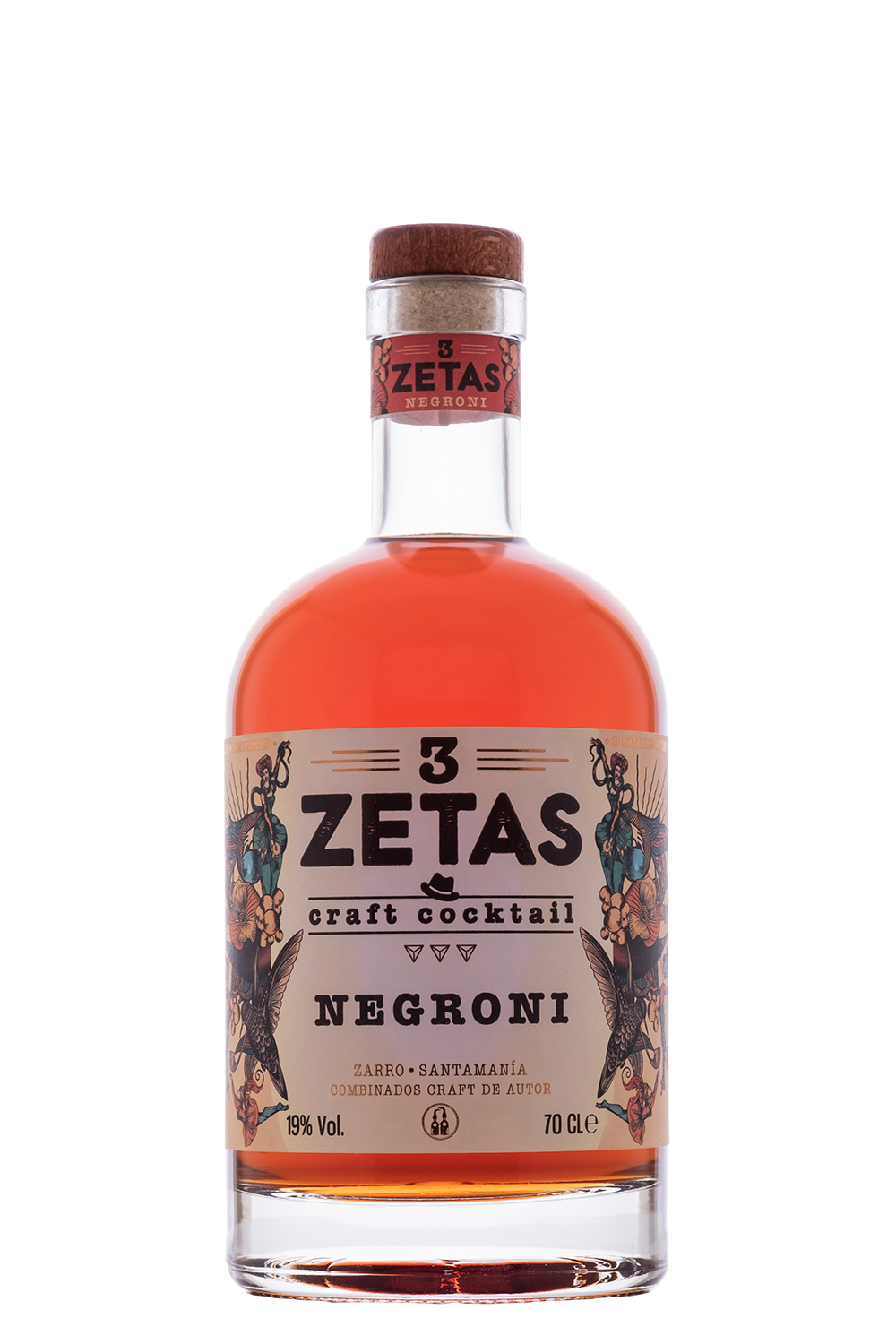 3 ZETAS READY TO DRINK BOTTLED COCKTAIL NEGRONI 0 7 LITER 19 VO 3-zetas-ready-to-drink-bottled-cocktail-negroni-0-7-liter-19-vo