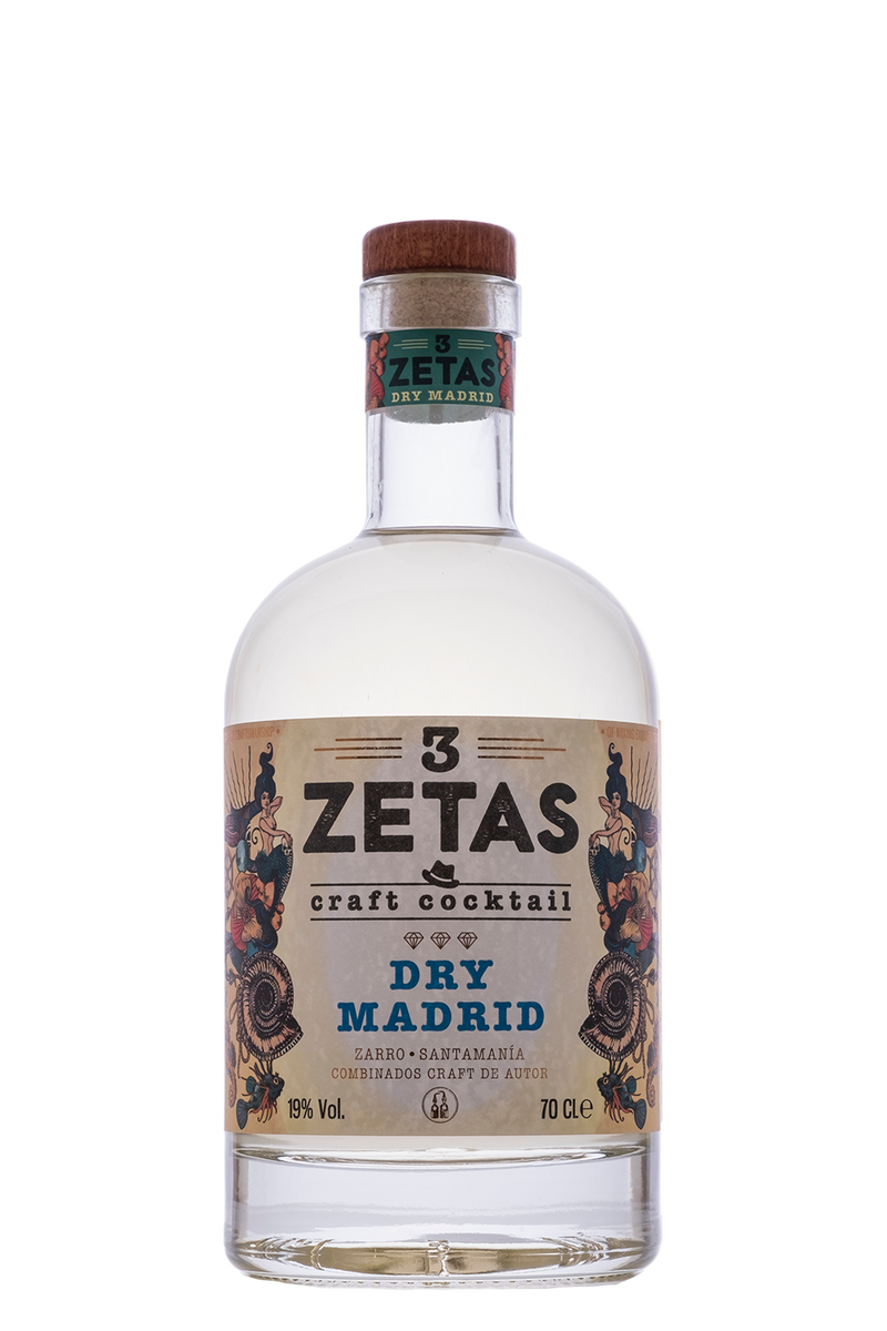 3 ZETAS READY TO DRINK BOTTLED COCKTAIL - DRY MADRID - 0,7 LITER - 19% VOL